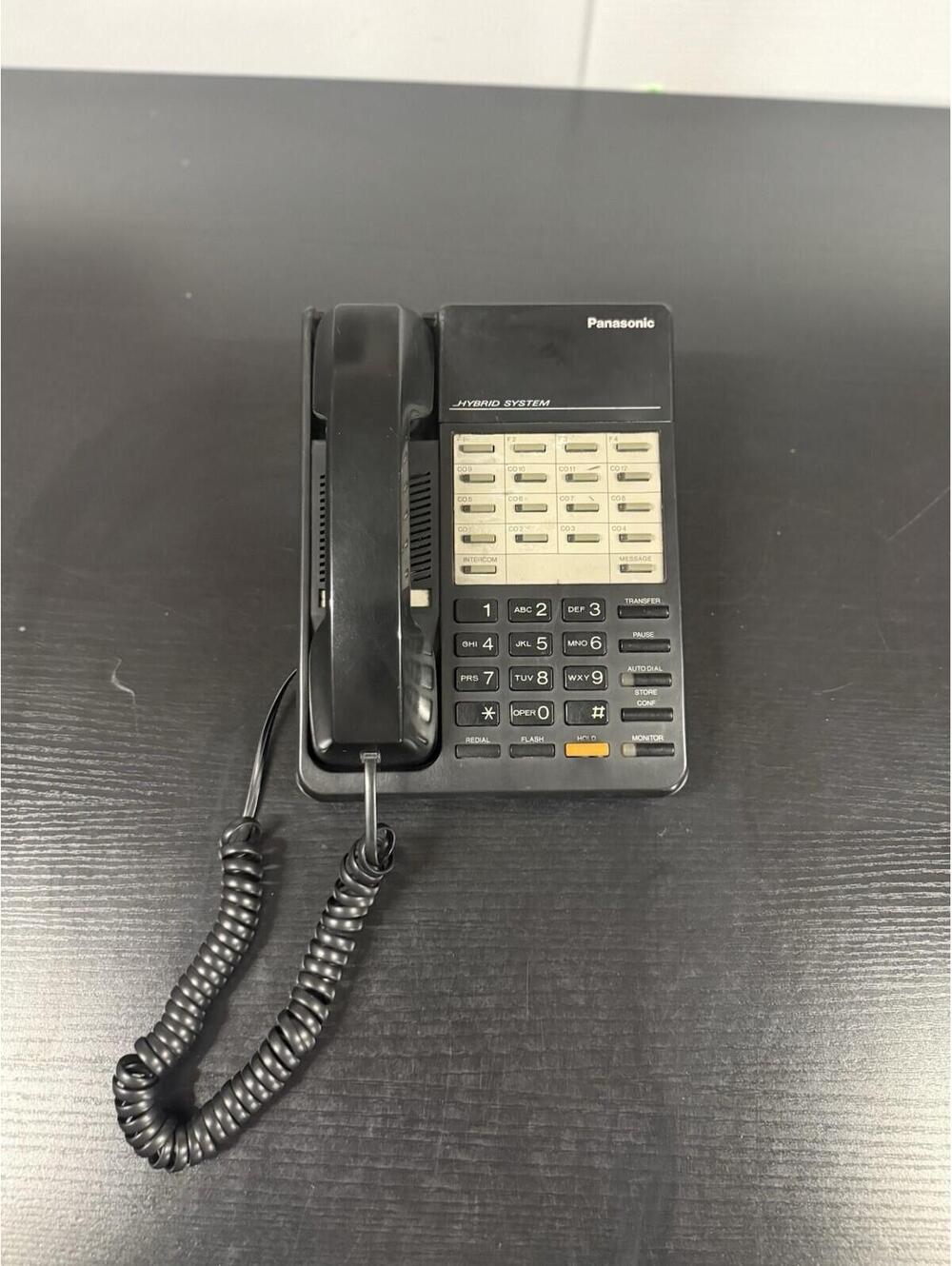 Panasonic KX-T7050 Hybrid System Office Phone Business Telephone Black